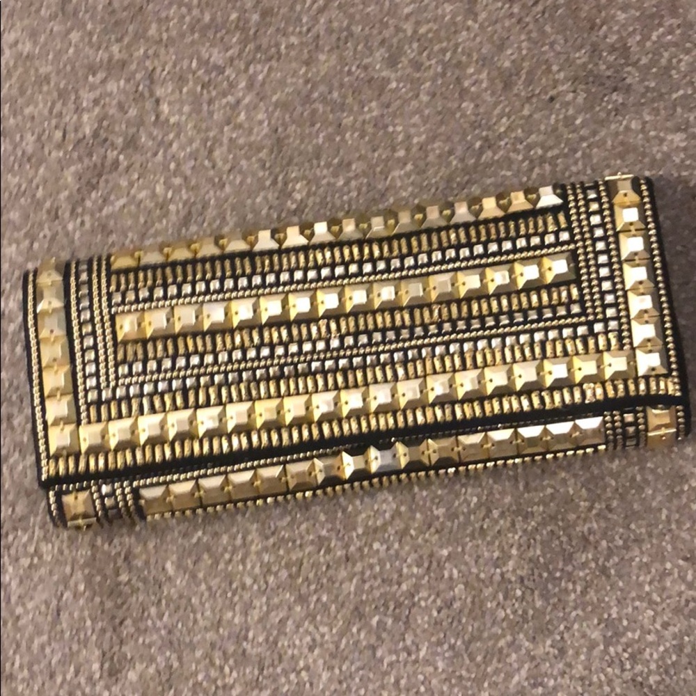 Studded cross body purse